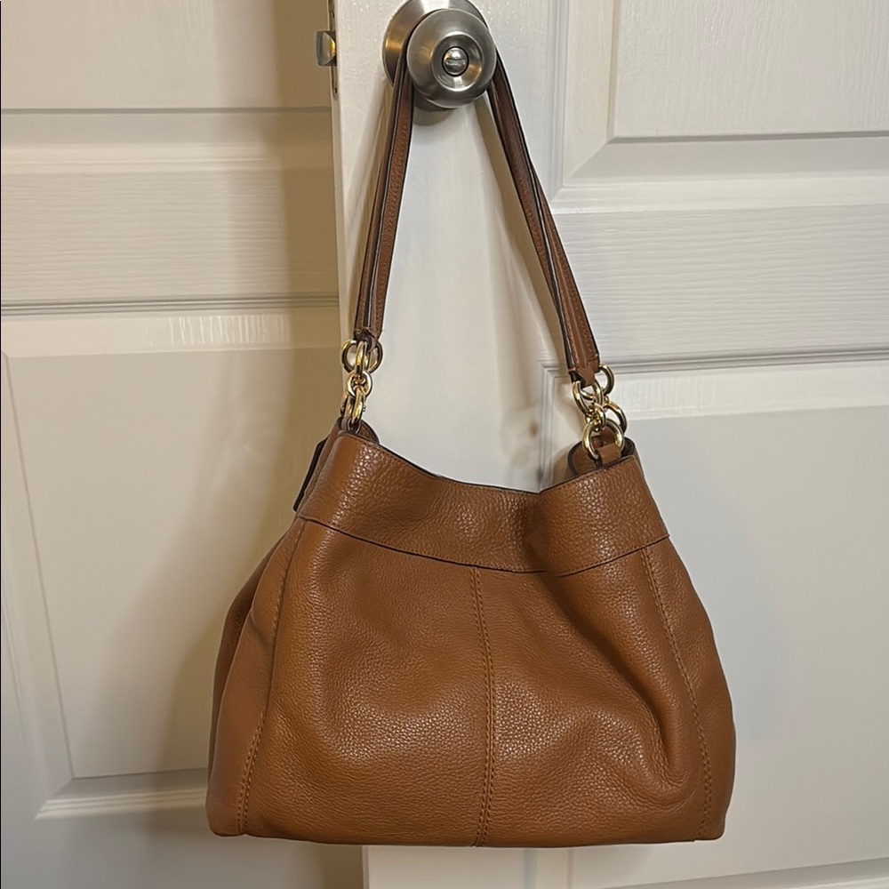 Coach Brown Leather Shoulder Bag - Picture 2 of 10